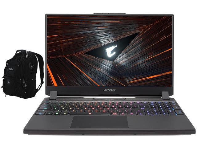 Gigabyte AORUS 15 Gaming Laptop (Intel i7-12700H 14-Core, 15.6" 165Hz 2K Quad HD (2560x1440), NVIDIA RTX 3070 Ti, 16GB RAM, 1TB SSD, Backlit KB, Wifi, Win 11 Home) with Travel & Work Backpack