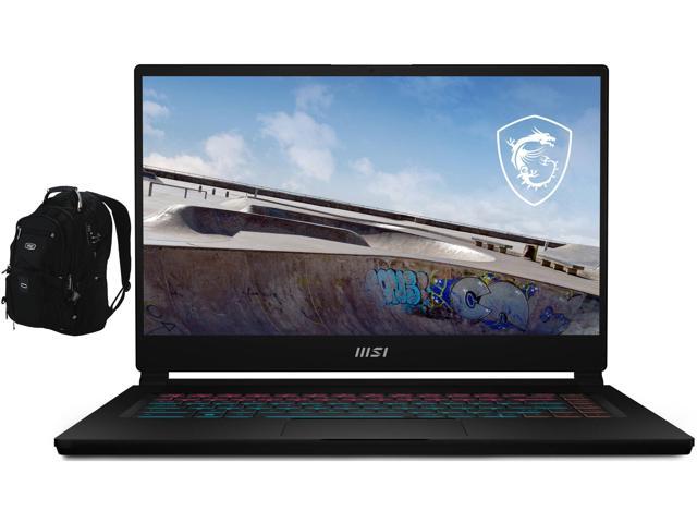 MSI Stealth 15M Gaming & Entertainment Laptop (Intel i7-1260P 12-Core, 15.6" 144Hz Full HD (1920x1080), NVIDIA RTX 3060, 16GB RAM, 512GB SSD, Win 11 Pro) with Travel & Work Backpack
