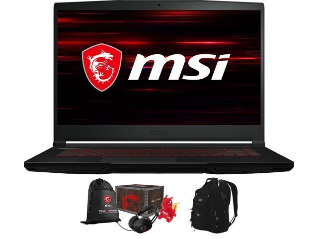 MSI GF63 Thin-15 Gaming & Entertainment Laptop (Intel i5-10500H 6-Core, 15.6" 60Hz Full HD (1920x1080), NVIDIA GTX 1650 [Max-Q], 8GB RAM, Win 10 Home) with Loot Box , Travel & Work Backpack