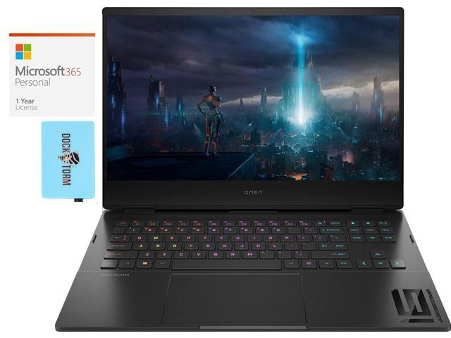 HP OMEN 16-k00 Gaming & Entertainment Laptop (Intel i7-12700H 14-Core, 16.1" 165Hz 2K Quad HD (2560x1440), NVIDIA RTX 3060, 16GB DDR5 4800MHz RAM, Win 11 Home) with Microsoft 365 Personal , Hub
