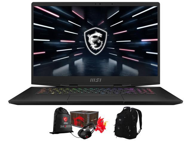 MSI Stealth GS77 -17 Gaming & Entertainment Laptop (Intel i9-12900H 14-Core, 17.3" 120Hz 4K Ultra HD (3840x2160), NVIDIA GeForce RTX 3080 Ti, Win 11 Pro) with Loot Box , Travel & Work Backpack
