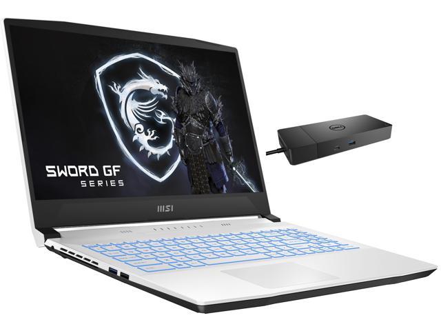 MSI Sword 15 A12UE Gaming & Entertainment Laptop (Intel i7-12650H 10-Core, 15.6" 144Hz Full HD (1920x1080), NVIDIA GeForce RTX 3060, 16GB RAM, Win 11 Home) with WD19S 180W Dock