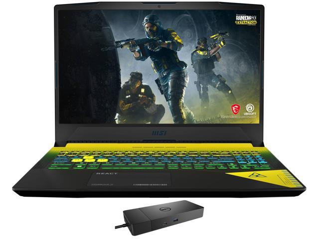 MSI Crosshair 15 Rainbow Six Gaming & Entertainment Laptop (Intel i7-12700H 14-Core, 15.6" 165Hz 2K Quad HD (2560x1440), NVIDIA RTX 3070, 16GB RAM, 1TB SSD, Win 11 Home) with WD19S 180W Dock