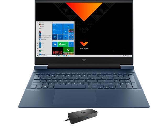 HP Victus 16 Gaming & Entertainment Laptop (Intel i5-11400H 6-Core, 16.1" 60Hz Full HD (1920x1080), NVIDIA GeForce RTX 3050, 16GB RAM, Win 11 Home) with WD19S 180W Dock