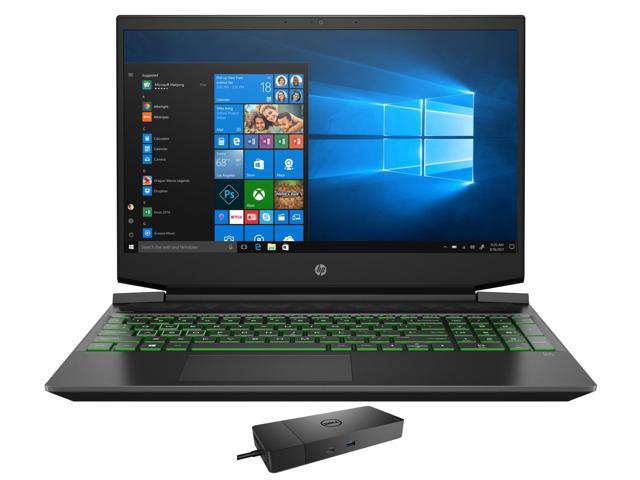 HP Pavilion 15z Gaming & Entertainment Laptop (AMD Ryzen 5 5600H 6-Core, 15.6" 144Hz Full HD (1920x1080), NVIDIA GTX 1650, 8GB RAM, Win 11 Home) with WD19S 180W Dock