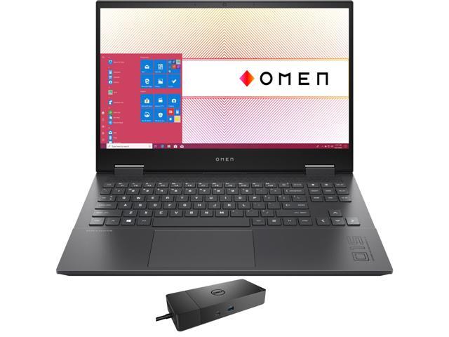 HP OMEN 15z-en100 Gaming & Entertainment Laptop (AMD Ryzen 9 5900HX 8-Core, 15.6" 144Hz Full HD (1920x1080), NVIDIA GeForce RTX 3070, 16GB RAM, Win 11 Home) with WD19S 180W Dock