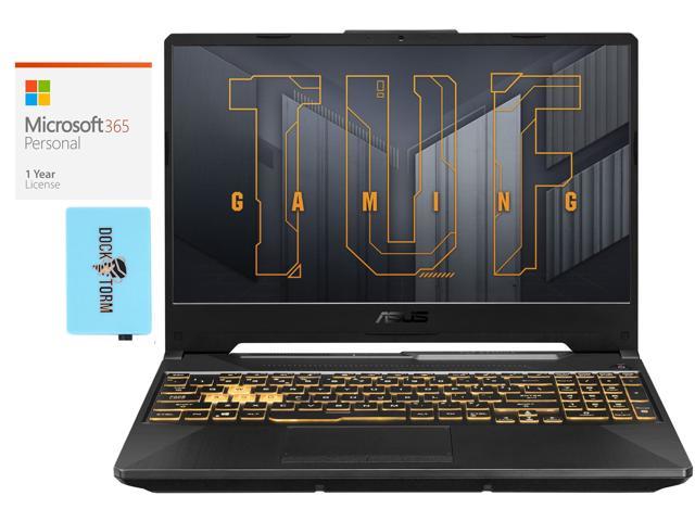ASUS TUF Gaming 15 Gaming & Entertainment Laptop (Intel i5-11400H 6-Core, 15.6" 144Hz Full HD (1920x1080), GeForce RTX 3050, 8GB RAM, 512GB SSD, Win 11 Home) with Microsoft 365 Personal , Hub