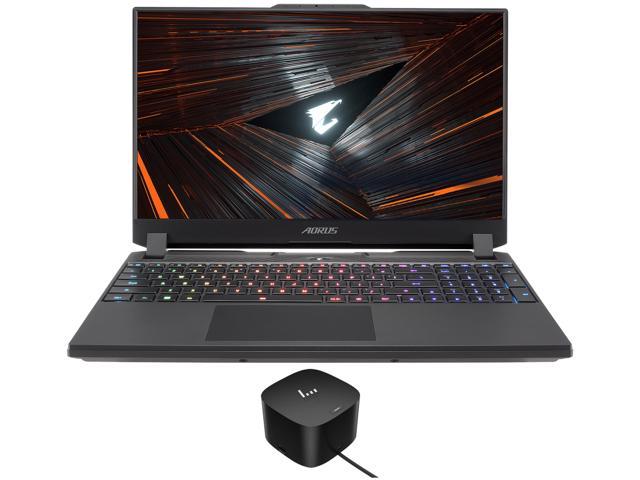 Gigabyte AORUS 15 Gaming Laptop (Intel i7-12700H 14-Core, 15.6" 165Hz 2K Quad HD (2560x1440), NVIDIA RTX 3070 Ti, 16GB RAM, 2x1TB PCIe SSD (2TB), Backlit KB, Wifi, Win 11 Home) with 120W G4 Dock