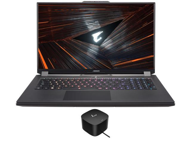 Gigabyte AORUS 17 XE4 Gaming Laptop (Intel i7-12700H 14-Core, 17.3" 360Hz Full HD (1920x1080), NVIDIA RTX 3070 Ti, 16GB RAM, 1TB SSD, Backlit KB, Wifi, USB 3.2, HDMI, Win 11 Home) with 120W G4 Dock