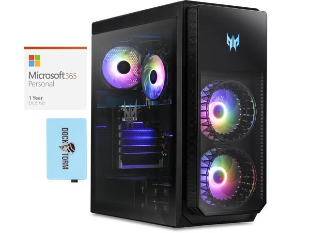 Acer Predator Orion 5000 Gaming & Entertainment Desktop PC (Intel i7-12700F 12-Core, NVIDIA GeForce RTX 3070, 16GB DDR5 4400MHz RAM, 1TB SSD, Win 11 Home) with Microsoft 365 Personal , Hub