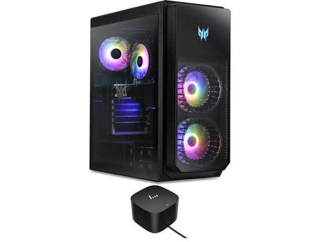Acer Predator Orion 5000 Gaming & Entertainment Desktop PC (Intel i7-12700F 12-Core, NVIDIA GeForce RTX 3070, 16GB DDR5 4400MHz RAM, 2TB SATA SSD, Backlit KB, Wifi, Win 11 Home) with 120W G4 Dock