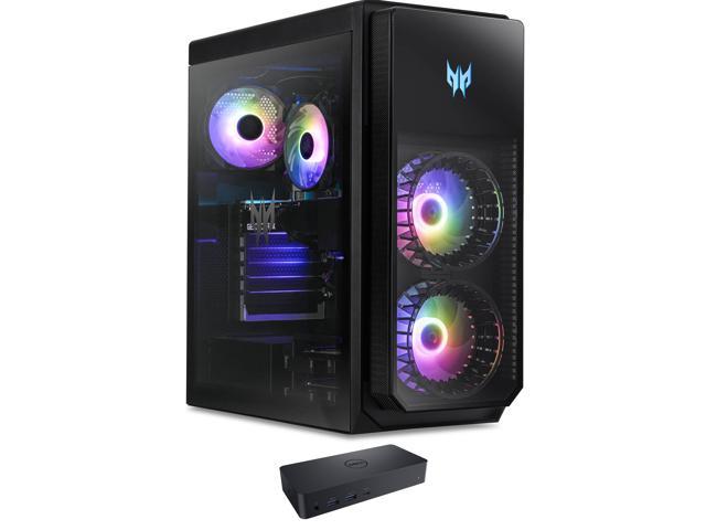 Acer Predator Orion 5000 Gaming & Entertainment Desktop PC (Intel i7-12700F 12-Core, NVIDIA GeForce RTX 3070, 16GB DDR5 4400MHz RAM, 2x1TB PCIe SSD RAID 1  (1TB), Win 11 Home) with D6000 Dock