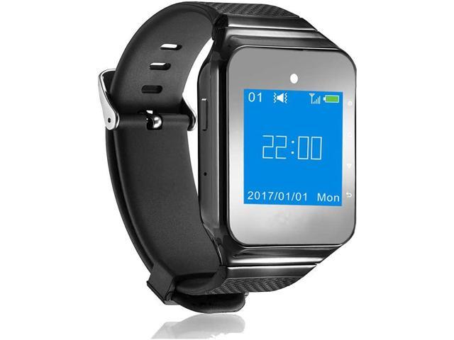 CallToU Caregiver Pager Wireless Smart Call Button Nurse Calling Alert Vibration for Elderly/Patient/Disable at Home 1 Receiver Wrist