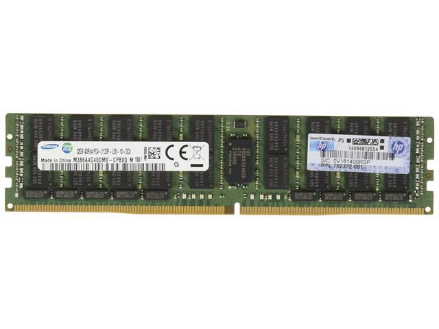 HP 32GB (1 x 32GB) Quad Rank x4 DDR4-2133 CAS-15-15-15 Load Reduced Memory Kit [PN: 726722-B21]