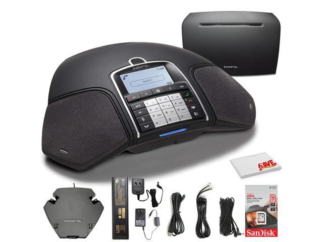 Konftel 300Wx Wireless Conference Phone w/IP DECT 10 Base Station + Sandisk 16GB Card To Record Calls - Conference Room