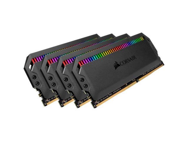 Corsair Dominator Platinum RGB 64GB DDR4 SDRAM Memory Module Kit - For Motherboard, Desktop PC, Server - 64 GB (4 x 16GB) - DDR4-3600/PC4-28800 DDR4 SDRAM - 3600 MHz - CL16 - 1.35 V - Non-ECC - 288-pi