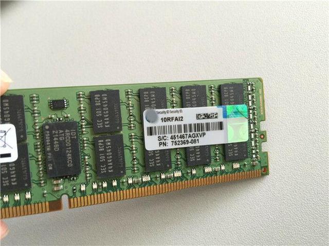836220-b21 HP 16GB 2RX4 PC4-2400T-R 809081-081 MEMORY