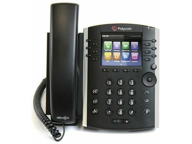 Polycom VVX411 Corded Business Media Phone-12 Line PoE AC Adapter 2200-48450-001