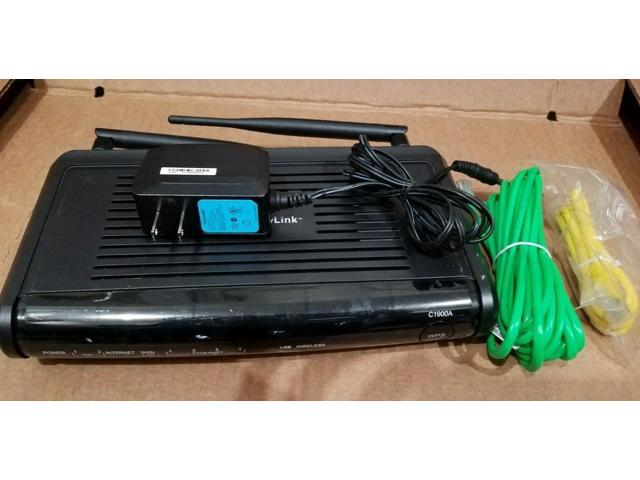 CENTURYLINK C1900A W/ ADAPTER CABLE WIFI ROUTER MODEM---