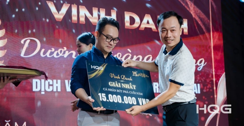 Anh Dương Hoàng Trung - cá nhân đạt thành tích kinh doanh xuất sắc trong mảng hệ thống lưu trữ và giải pháp AI